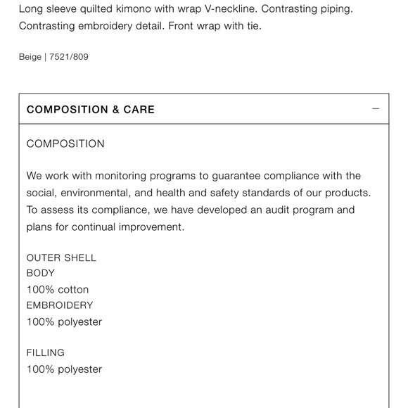 Zara embroidered quilt kimono - Picture 11 of 11